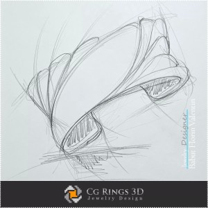Boceto de pulsera - Diseño de joyería