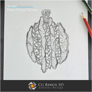 Boceto de Colgante-Diseño de Joyería 2