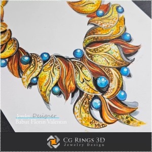 Boceto de Collar - Diseño de Joyería