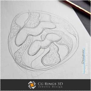 Schizzo Ciondolo Zodiaco - Design Gioielli