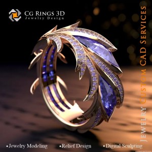 Palm Ring - Jewelry 3D CAD 2