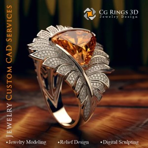 Palm-Ring - Schmuck 3D CAD