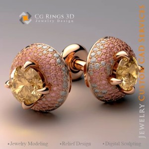 Gemelos - Joyería 3D CAD