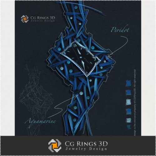 Jewelry Design (Digital) - Clock Design