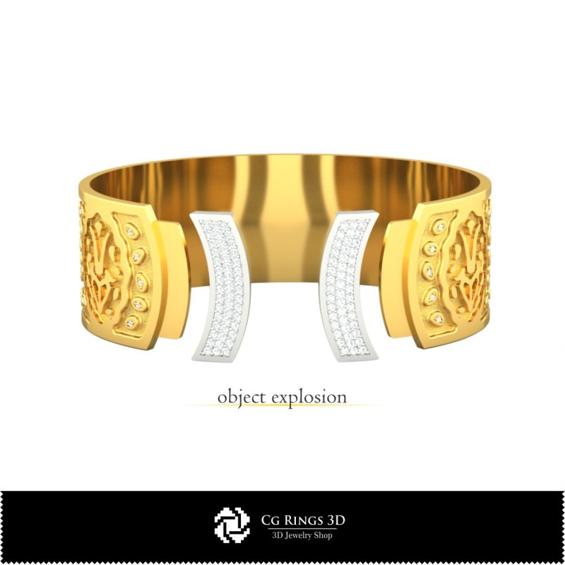 3D Women's Capricorn Zodiac Bracelet Home, Jewelry 3D CAD, Bracelets 3D CAD , 3D Bracelets, 3D Cuff Bracelet, Zodiac Bracelets 