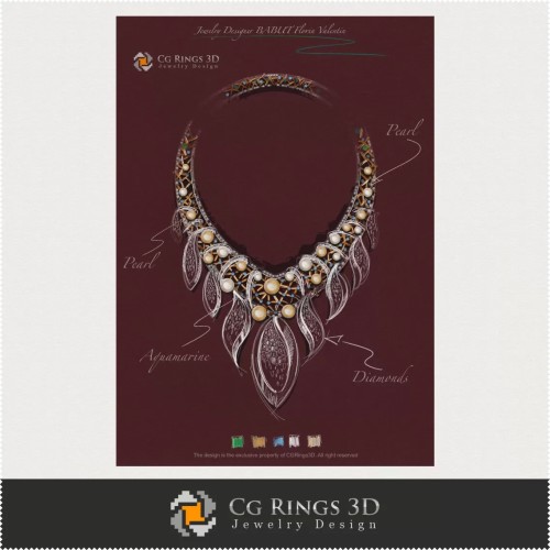 Design Gioielli (Digitale) - Schizzo Collana