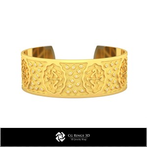 Bracciale zodiacale Sagittario 3D da donna per la casa, Gioielli CAD 3D, Braccialetti CAD 3D, Braccialetti 3D, Bracciale a 2