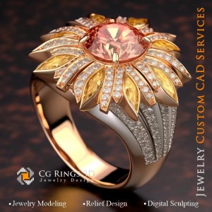 Palm Ring - Jewelry 3D CAD 2