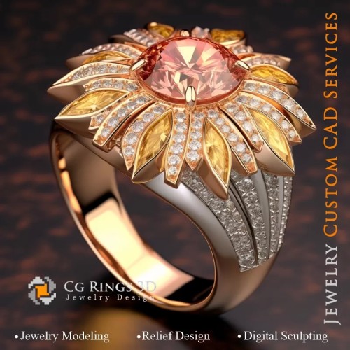 Palm Ring - Schmuck 3D CAD