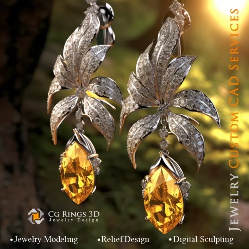Cercei Funze - Bijuterii 3D CAD
