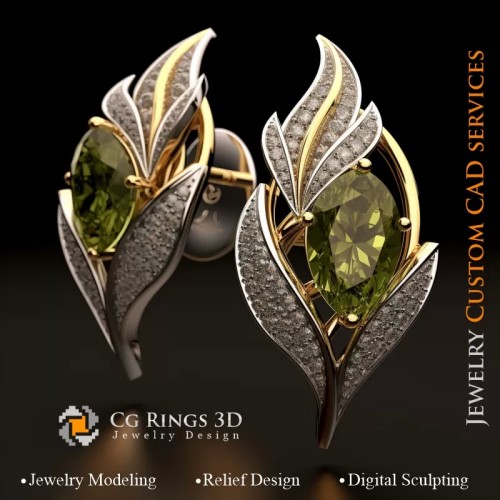 Cercei Funze - Bijuterii 3D CAD
