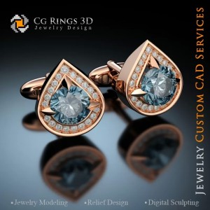 Manschettenknöpfe - 3D CAD Schmuck