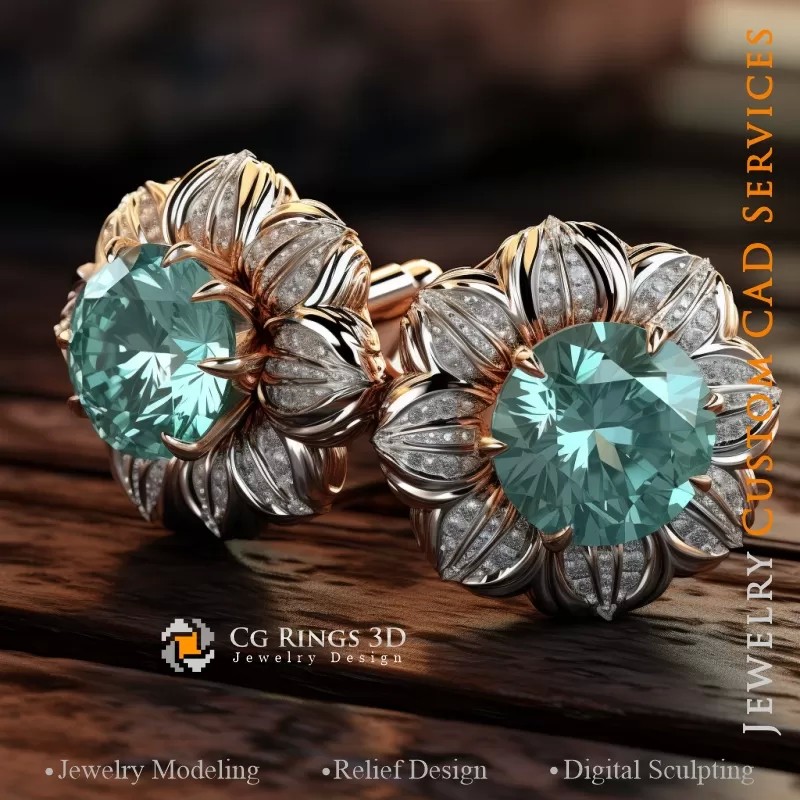 Cufflinks - Jewelry 3D CAD