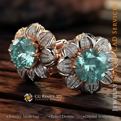 Cufflinks - Jewelry 3D CAD