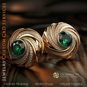 Manschettenknöpfe - Schmuck 3D CAD