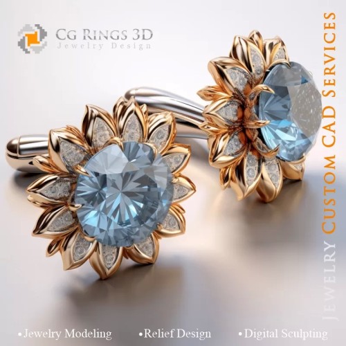 Cufflinks - Jewelry 3D CAD