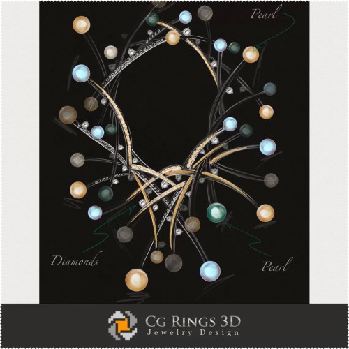 Collier Meduza - Joaillerie Design (Numérique)
