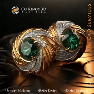 Boutons de Manchette - Joaillerie 3D CAO
