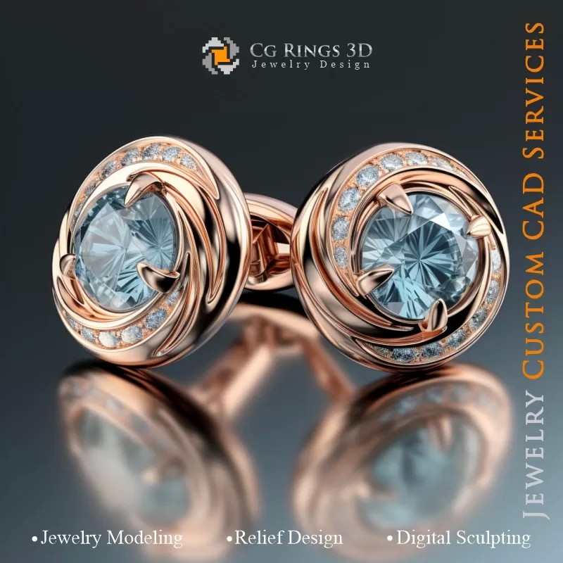 Boutons de Manchette - Joaillerie 3D