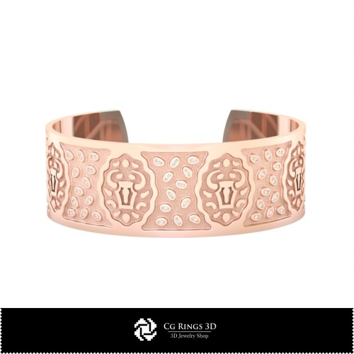 Bracciale Touro 3D da Donna, Gioielli CAD 3D, Bracciali CAD 3D, Bracciali 3D, Bracciale Rigido 3D, Bracciali Zodiacali 3D