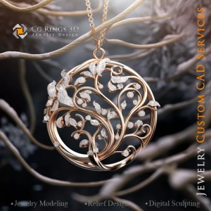 Tree Pendant - Jewelry 3D 2