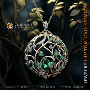 Tree Pendant - Jewelry 3D 2