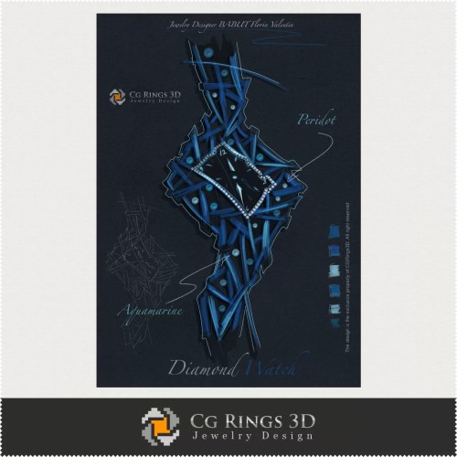 Diseño de joyas (Digital) - Diseño de reloj