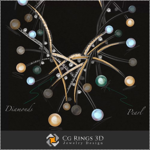 Colier Meduza - Design Bijuterii(Digital)