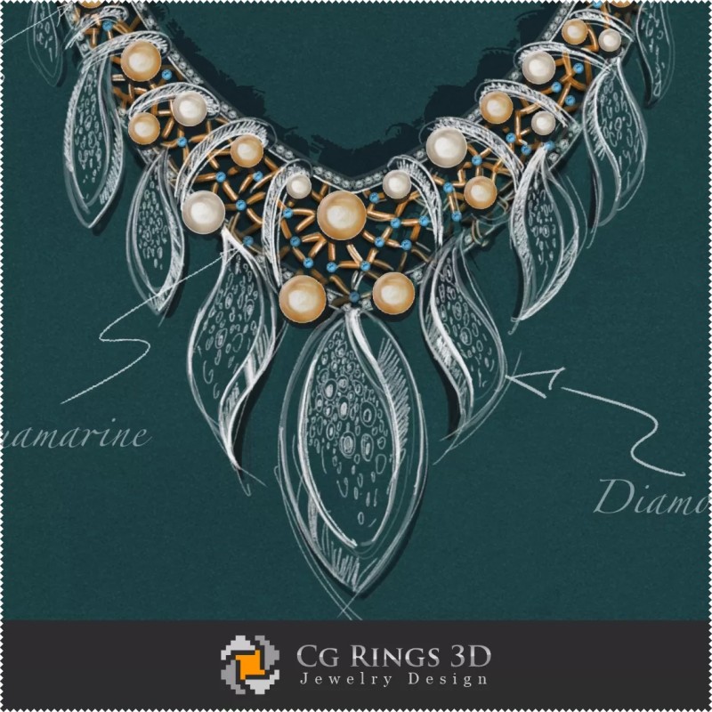 Design Gioielli (Digitale) - Schizzo Collana