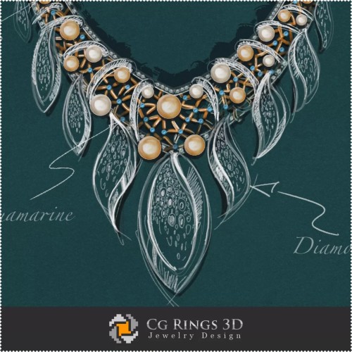 Jewelry Design (Digital) - Necklace Sketch