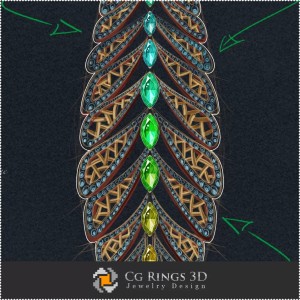 Pendant Sketch (Digital) - Jewelry Design
