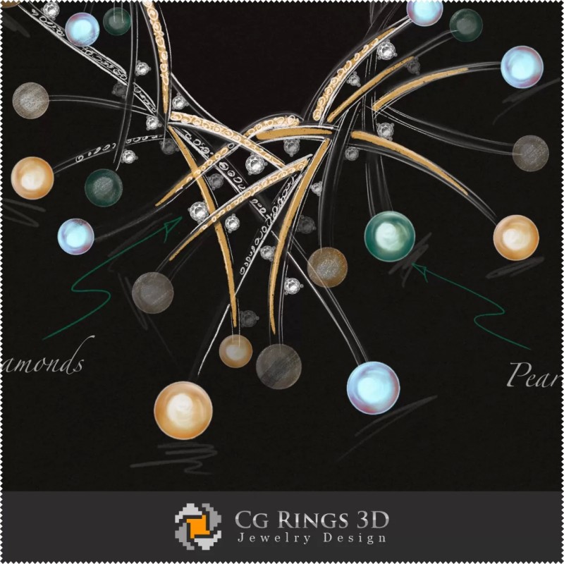 Collier Meduza - Joaillerie Design (Numérique)