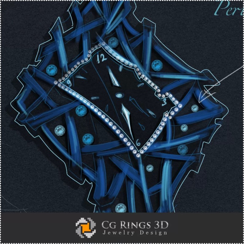 Diseño de joyas (Digital) - Diseño de reloj