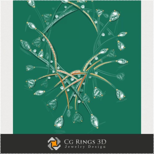Collier Meduza - Joaillerie Design (Numérique)