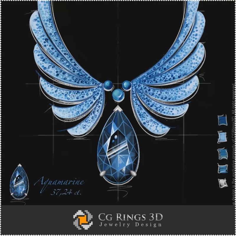 "Frozen" Collana - Disegno Gioiello (Digitale)