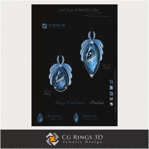 Collezione Frozen / Pendente - Design Gioielli (Digitale) 2