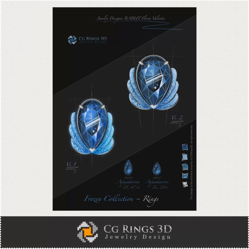 Colección Frozen / Anillo - Diseño de Joyas...
