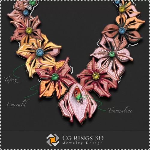 Collar - Melody of Colors Jewelry - Diseño Digital de Joyería
