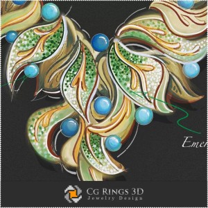 Jewelry Design (Digital) - Necklace Sketch