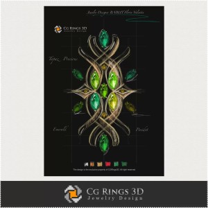 Boceto de colgante (Digital) - Diseño de joyería 2