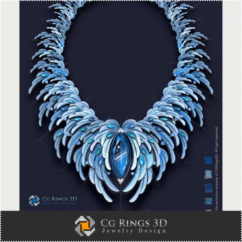 Necklace ,,Winter,, - Digital Design Jewelry