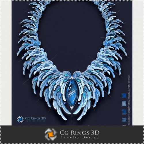 Collana ,,Inverno,, - Design Digitale Gioielli