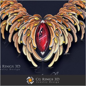 Collana ,,Autumn,, - Design Digitale Gioielli