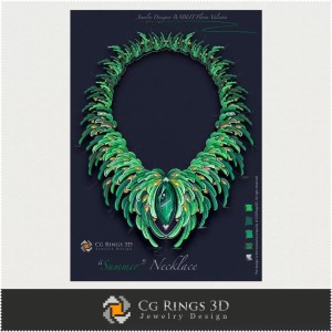 Collier ,,Été,, - Joaillerie Design Numérique 2