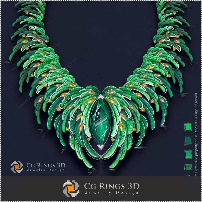 Necklace ,,Summer,, - Digital Design Jewelry