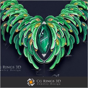 Necklace ,,Summer,, - Digital Design Jewelry