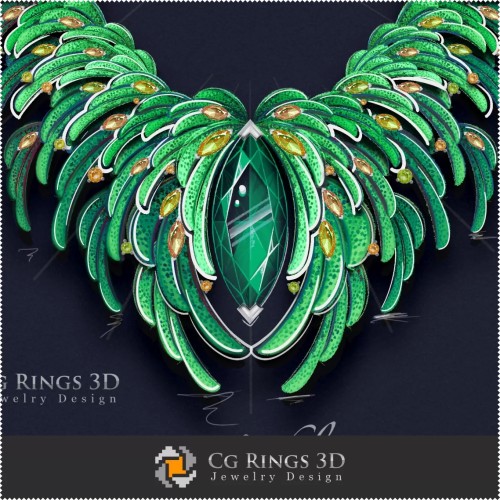 Collar ,,Verano,, - Diseño Digital de Joyería
