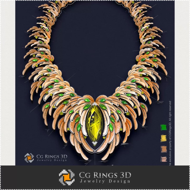 Necklace ,,Spring,, - Digital Design Jewelry