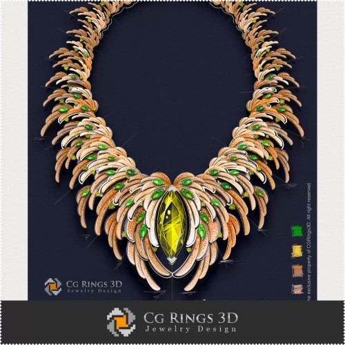 Colier ,,Primăvară,, - Design Bijuterii (Digital)