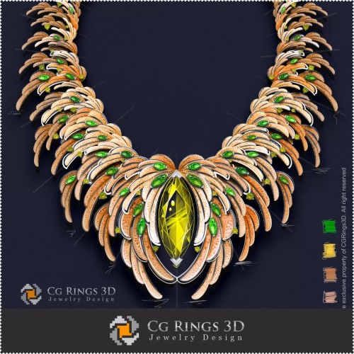 Necklace ,,Spring,, - Digital Design Jewelry